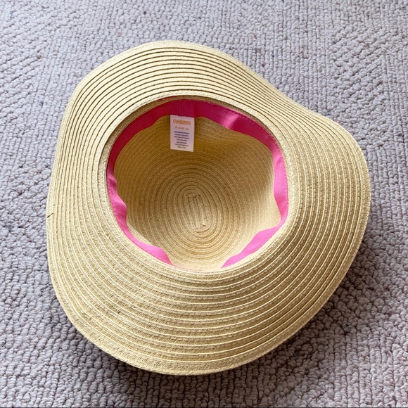 Gymboree Kid Girl Large Brim Straw Hat 🌺 Size 8 Years and Up - Picture 5 of 7
